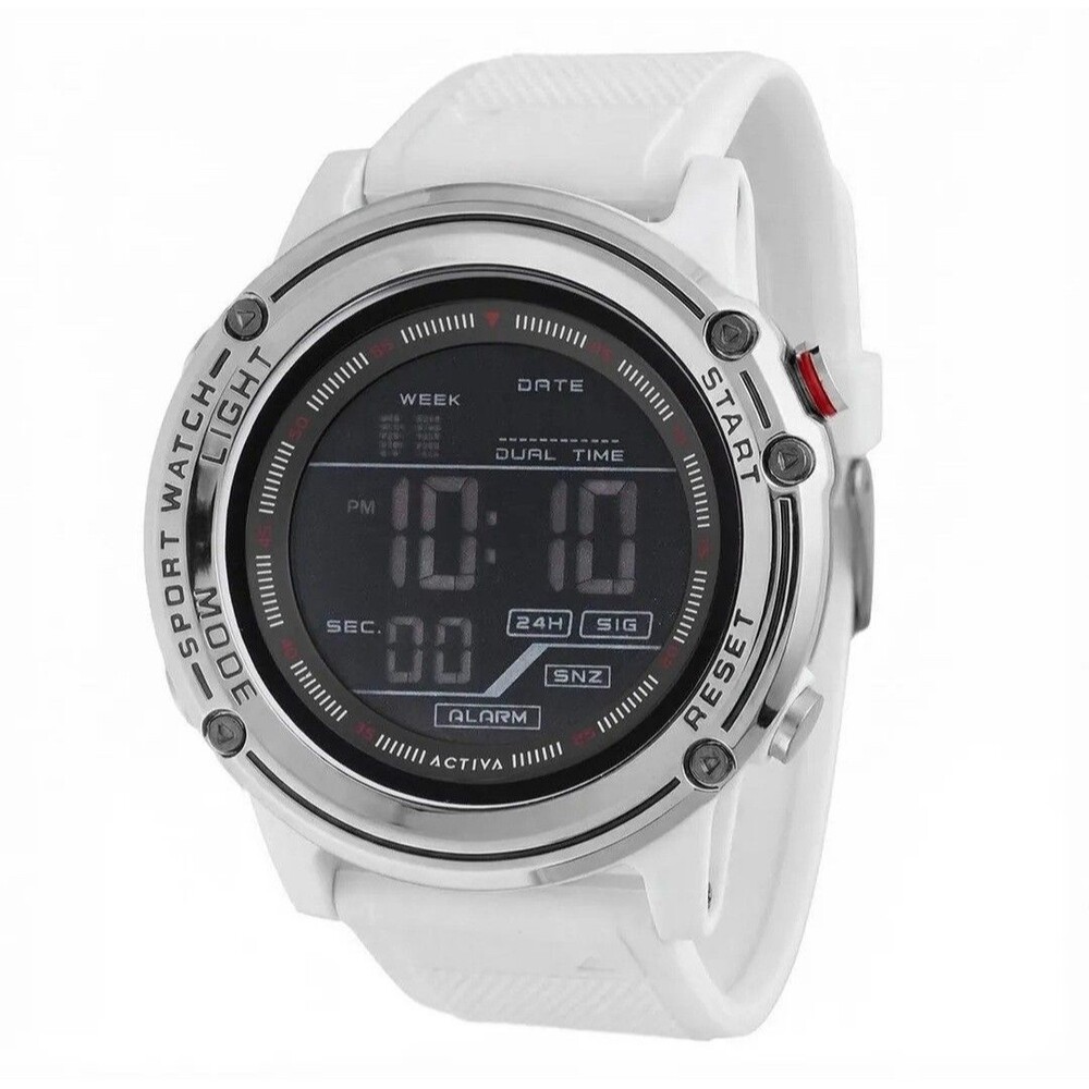 Activa Voyager of Time X Invicta Men’s Digital Watch 52MM White ACW8125-008